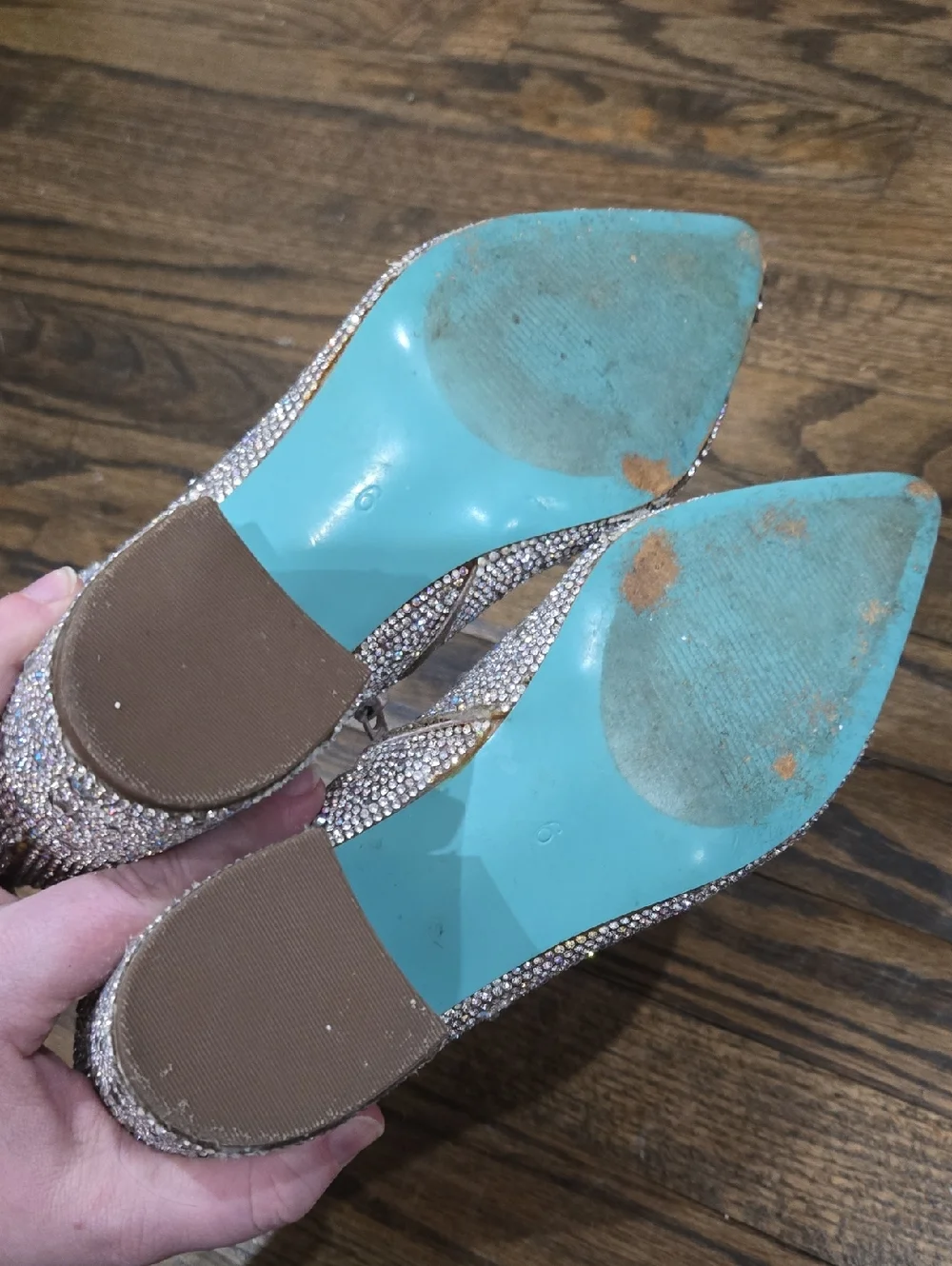 Betsey Johnson Kyla Rhinestone Booties Pointed Toe Size 6 - Picture 12 of 15